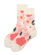 Pink Small Flower Women's Socks