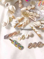 Women Shell and Conch Hair Clip Set