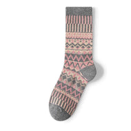 Double Needle Ethnic Style Women's Socks