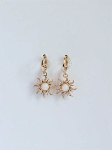 Rapunzel Sun Earrings - White