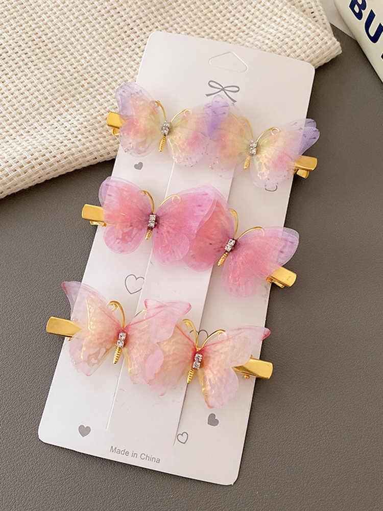 Three-dimensional Butterfly Girls' Hair Clip