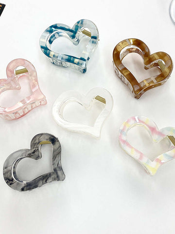 Heart Design Hair Claw