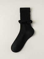 Women's Solid Color Lolita Mid-tube Socks