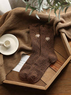 Bear Coffee Color Series Women's Socks