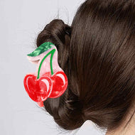 Lemon Cherry Fruit Hair Clip