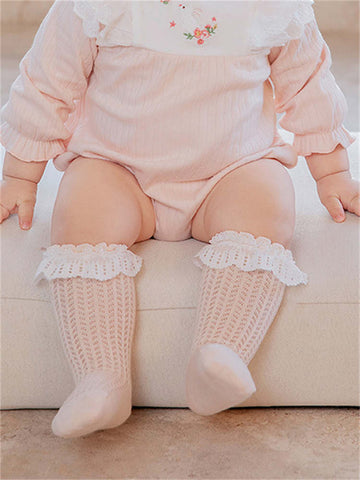 Lace Combed Cotton Baby Socks