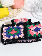 Knitted Gripper Square Hair Clip