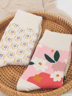 Pink Small Flower Women's Socks