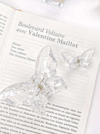 Transparent Butterfly 2-Pack Hair Clips