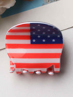 American Flag Hair Clip