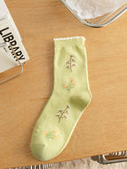 Leaves and Flowers Women's Socks