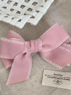 Solid Color Bow Spring Clip Hair Accessory