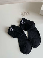 Embroidered Bow Socks for Women