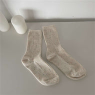 Women's Thin Strip Solid Color Socks