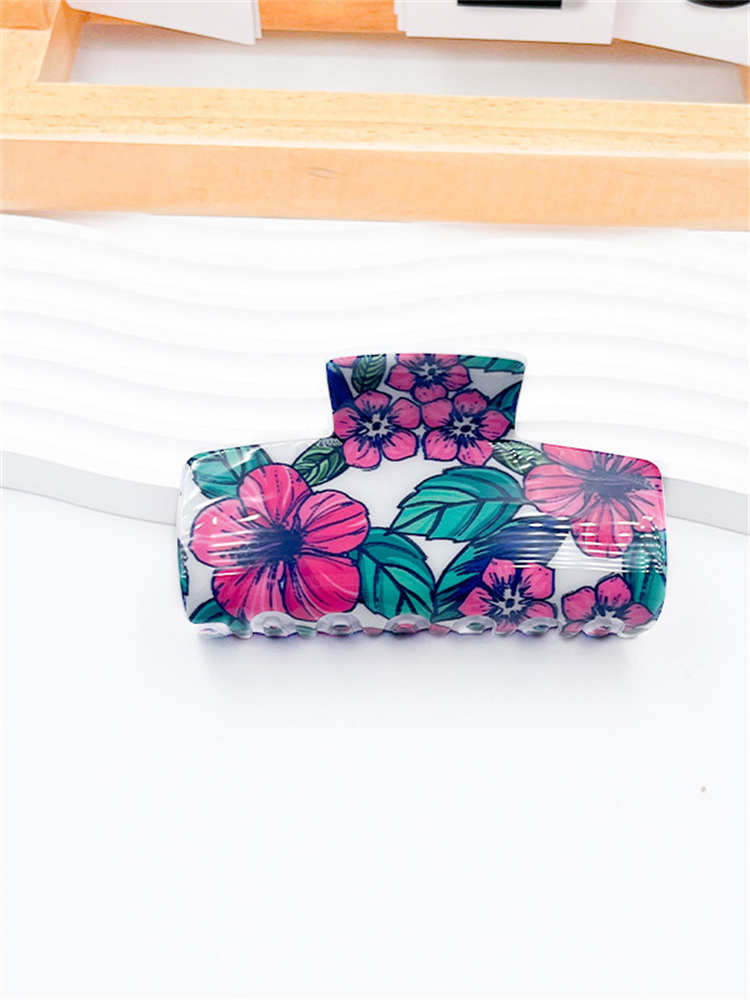 Large Square Fashion Flower Hairpin