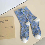 Versatile Retro Embossed Series Women's Socks