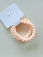 Two-pack of Colorful Thick Braided Hair Ties