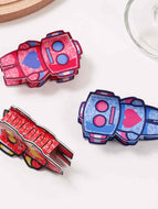 Robot Cartoon Hair Clip