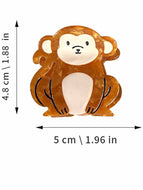 Golden Monkey Animal Hair Clip