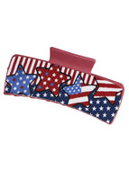 American Flag Hairpin Shark Clip