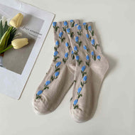 Tulip Plant Flower Women's Socks