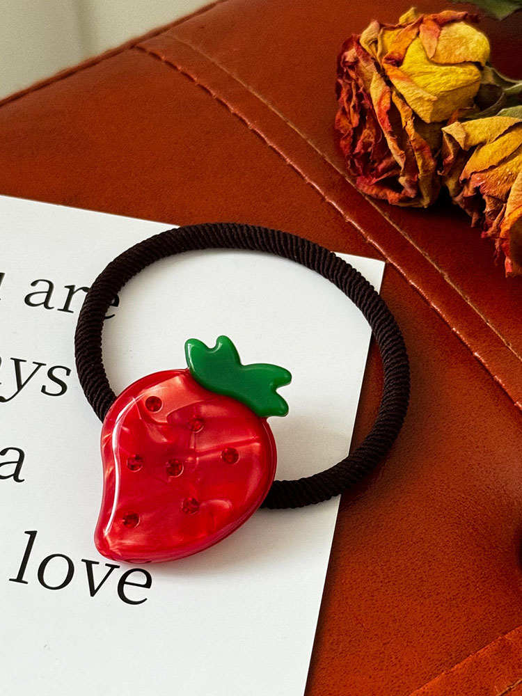 Acetate Fruit Rubber Band Hair Tie