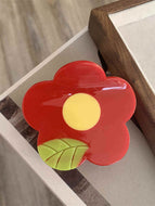 Flower Color Blocking Women's Hair Clip