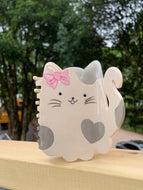 Cute Cat Hairpin with Bow