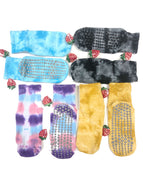 Tie Dye Colorful Cotton Socks Non-slip Home Socks