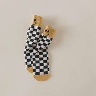 Checkerboard Smiley Kids Socks