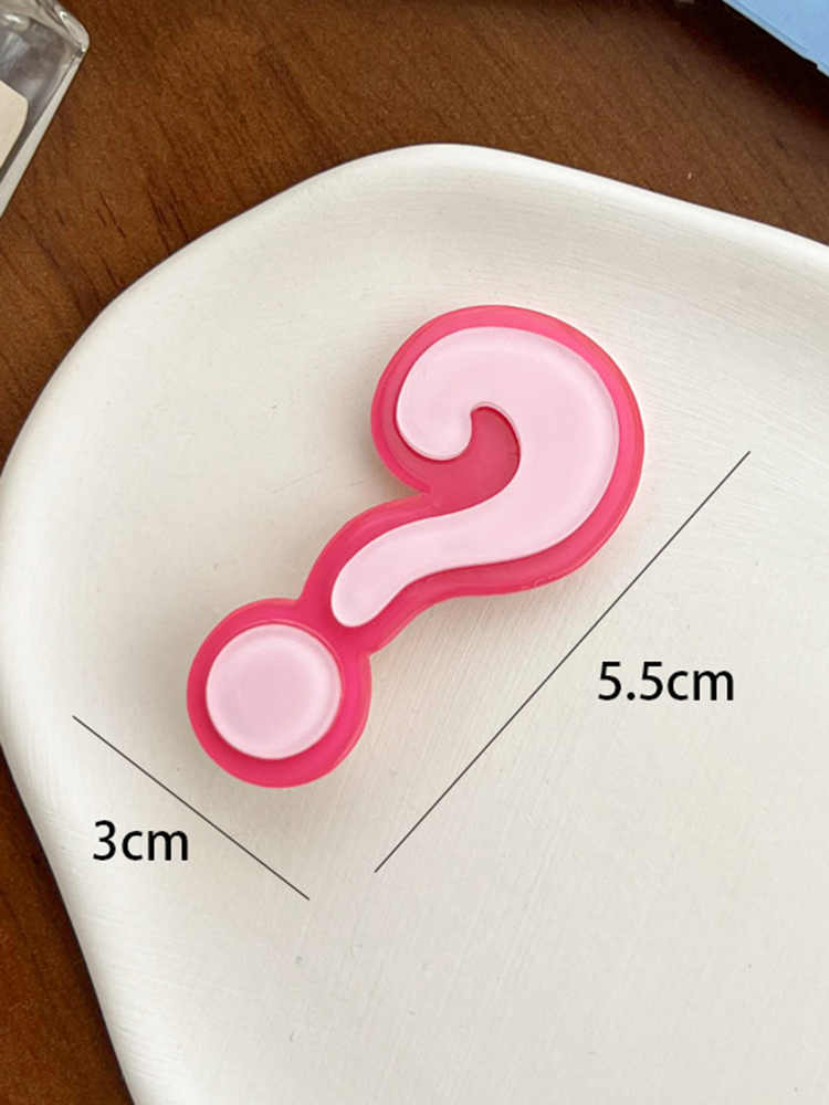 Funny Question Mark Creative Colorful Bangs Hairpin