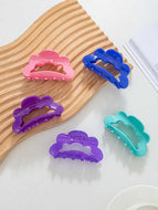 Colorful Cloud Solid Color Hair Clip