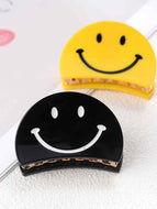 Half-circle Smiley Face Solid Color Hairpin