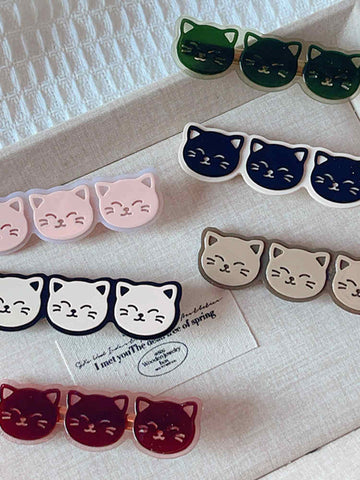 Three Cute Cat Hairpins