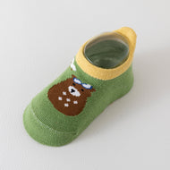 New Three-dimensional Cartoon Low-top Children's Baby Trampoline Socks Big Heel Non-slip Floor Boat Socks