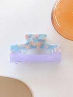 Women's Square Contrast Color Hair Clip