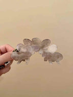 Elegant Large Petal Half Arc Hairpin