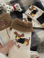 Dachshund Cartoon Women's Socks