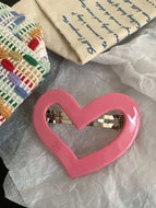 Cute Pink Heart-shaped Hair Clip