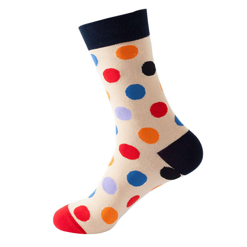 Polka Dot Print Adult Stocking Elastic Socks