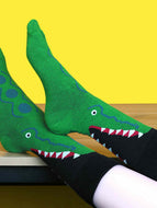 Green Crocodile Unisex Socks