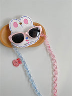 New Children's Sunglasses with Glasses Chain Set