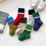 Stitching Tube Socks Vertical Strip Socks