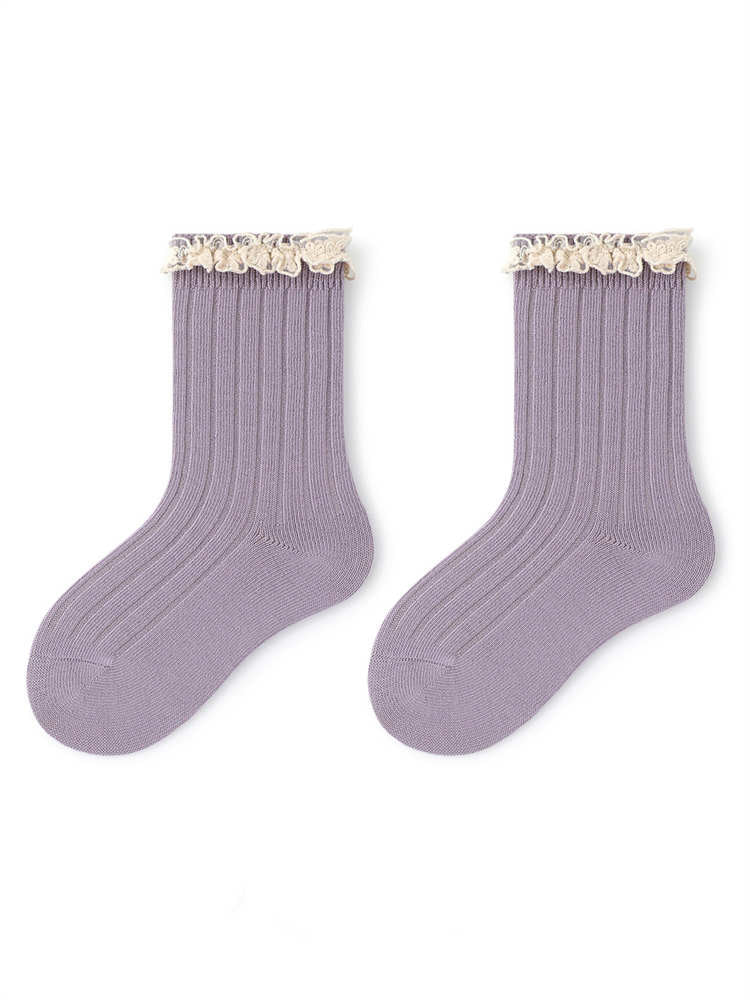 Lace Midtube Socks for Children