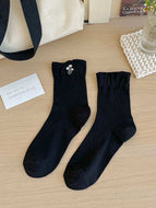 Lovely Floral Embroidered Socks