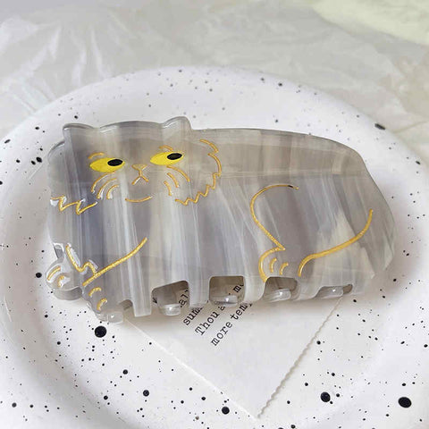 Contrast Color Cat Cute Versatile Hairpin