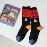 French Fries Cartoon Ladies Socks