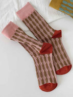 Women's Contrast Color Socks