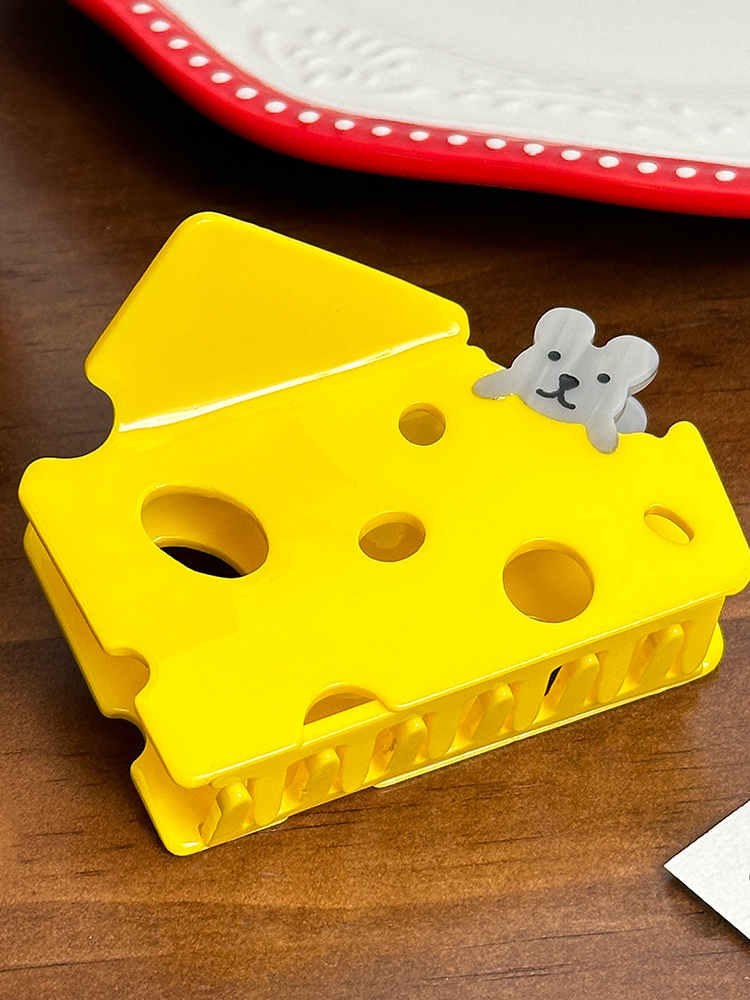 Cheese Mouse Hair Clip