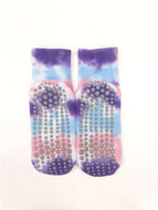 Tie Dye Colorful Cotton Socks Non-slip Home Socks